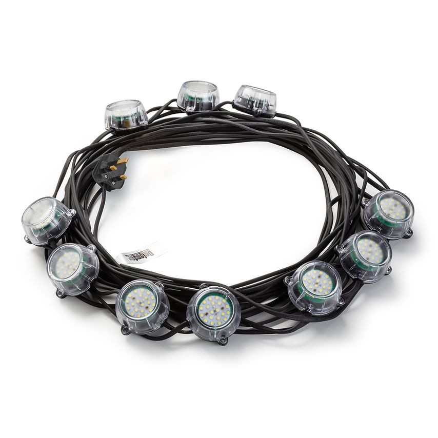 DEFENDER 22m Heavy Duty LED Encapsulated Festoon String Lights 50W 230V 50W
