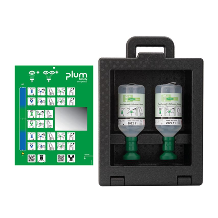 B Click Medical Plum iBOX 2x500ml 0.9% Eyecup