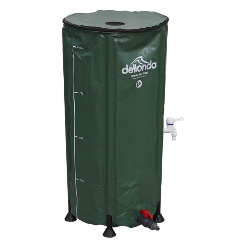Collapsible PVC Garden Water Butts with Zipped Lid & Drain Tap