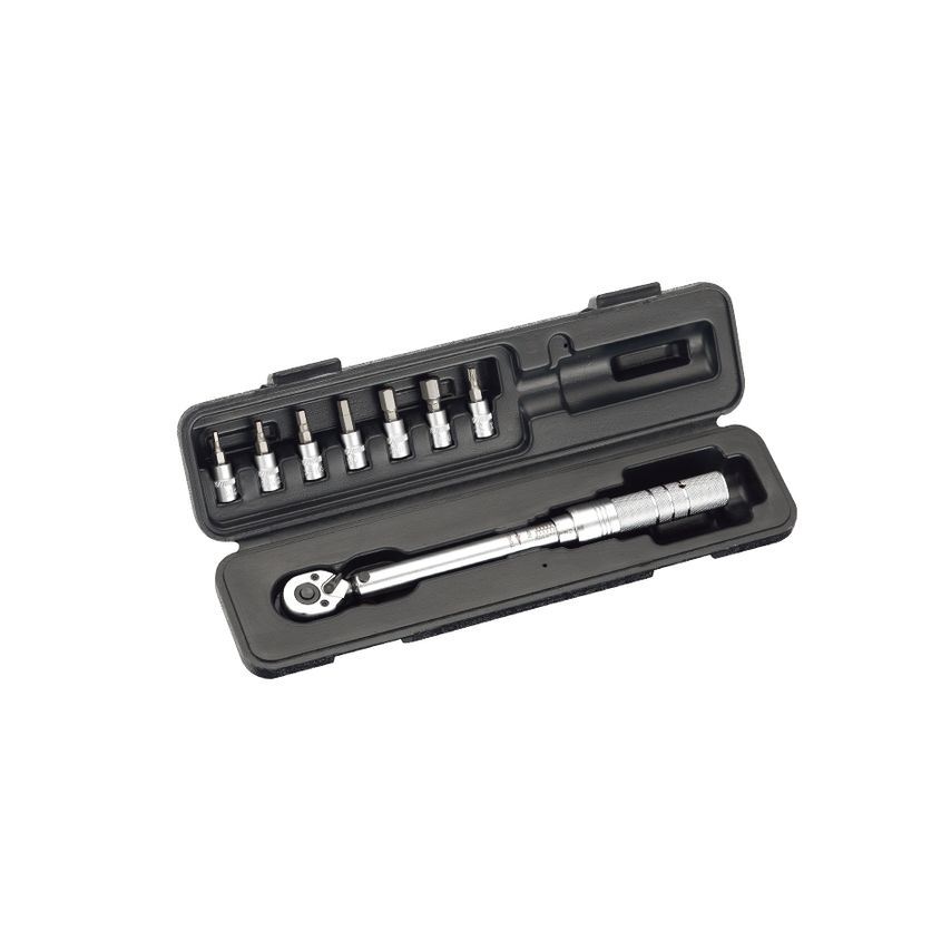 Torkoscar 1/4" Drive 64T Torque Wrench 5-25Nm/53 -212in-lb Matte Finished BS-608