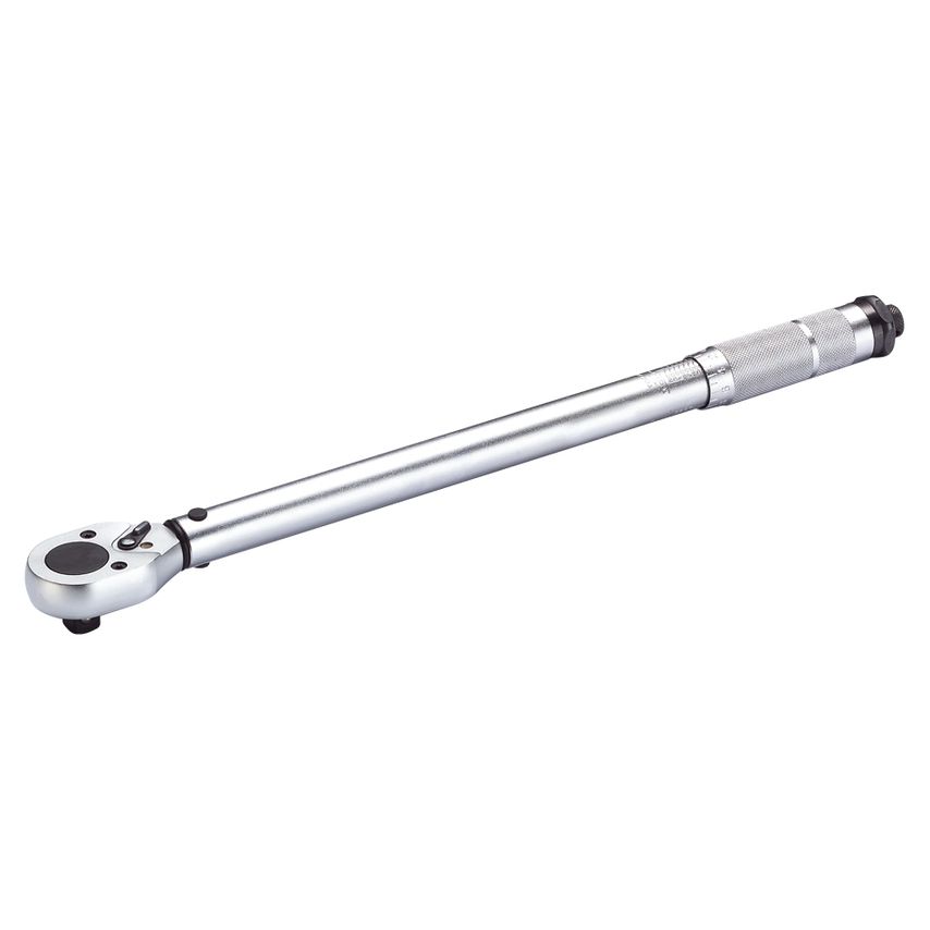 Torkoscar 1/4" Drive 24T Torque Wrench 25-250in-lb/2.8-28.2Nm No-Push Polish Fin