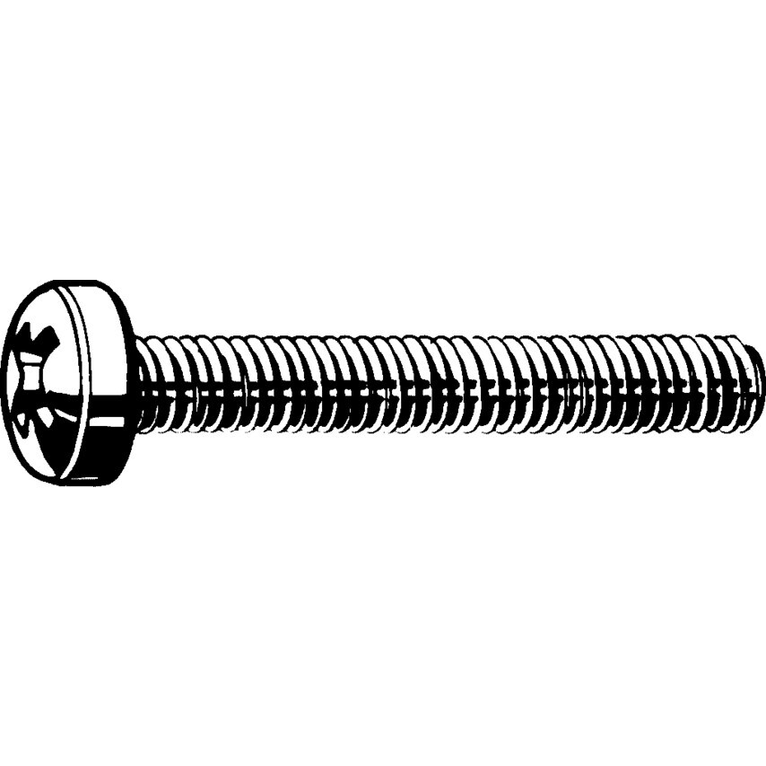 Qualfast M8x60 Cross Rsd Cheese Head Screw A4- you get 100