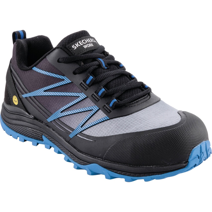 Skechers SK200086EC Mens Puxal Trainer Black/Blue (S-10)