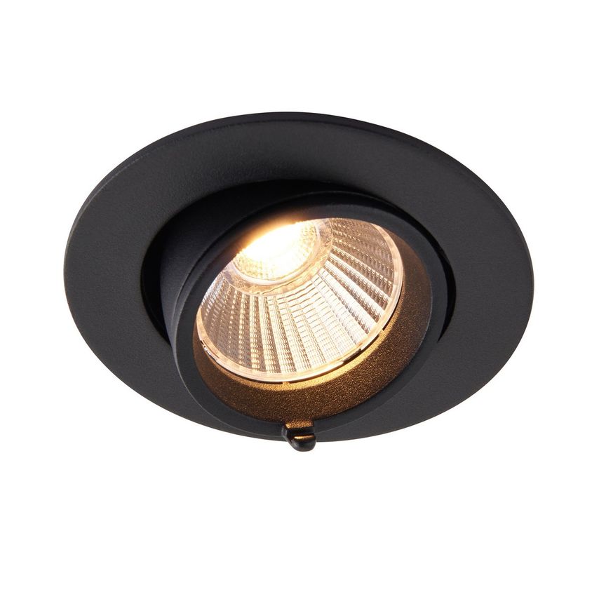 Saxby Axial CCT 10.5W Round Recessed Downlight Matt Black Paint