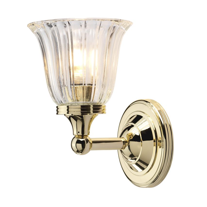 Elstead Lighting Austen 1 Light Bathroom Wall Light Polished Brass IP44 G9