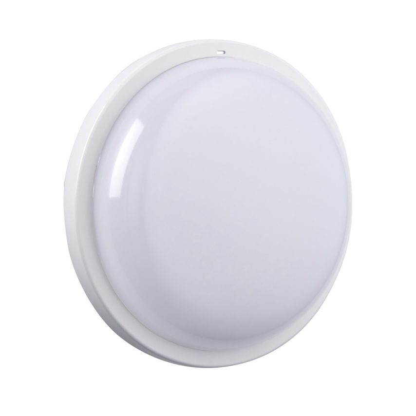 Saxby Rond Plus CCT IP65 15W Outdoor Flush Opal