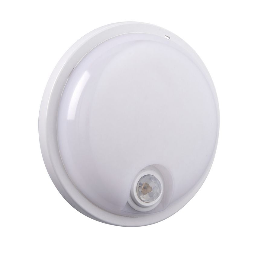 Saxby Rond Plus CCT PIR IP65 15W Outdoor Flush Opal