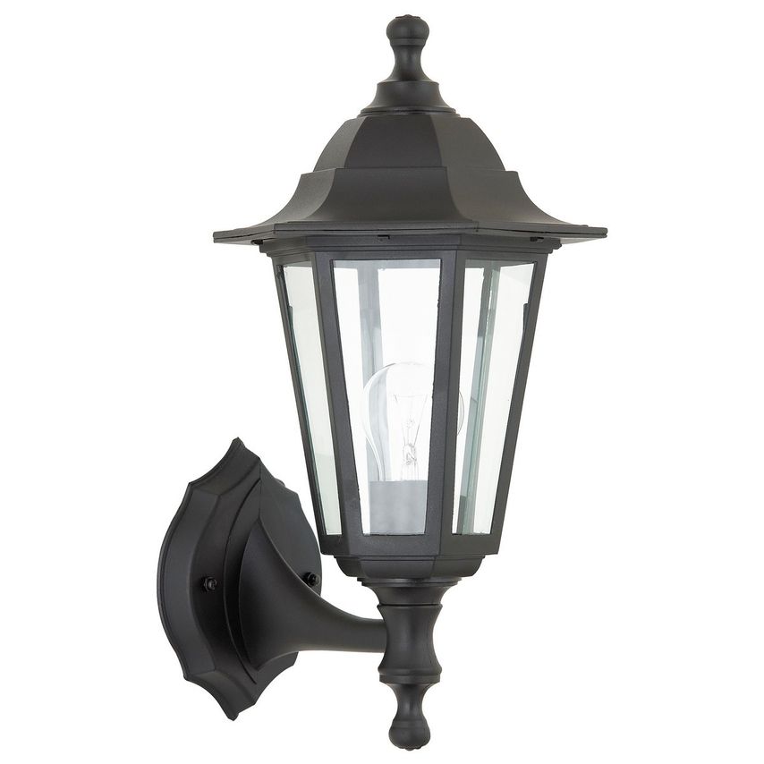 Saxby Bayswater Outdoor Wall Lantern Black IP44