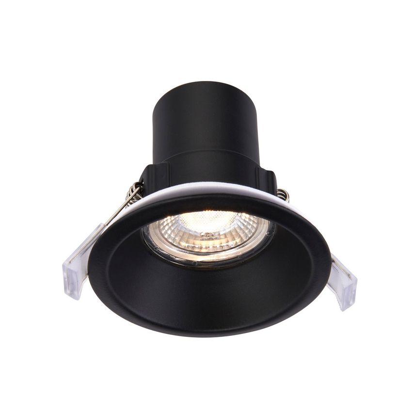 Saxby Shieldeco CCT Recessed Downlight Matt Black Paint IP65