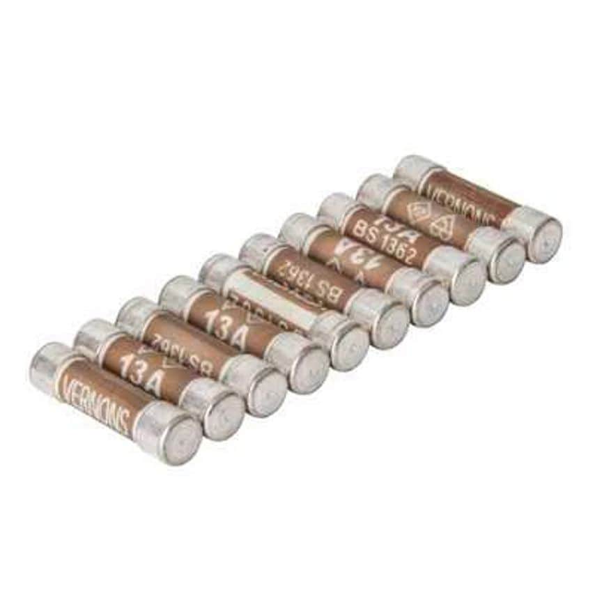 Maplin 13 Amp Plug Fuse BS1362 25.4 x 6.4mm Pack of 10