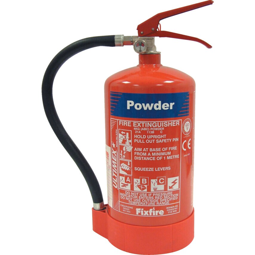 Shop Fixfire X/SP4 4KG Powder Fire Extinguisher Safety, Fire Safety