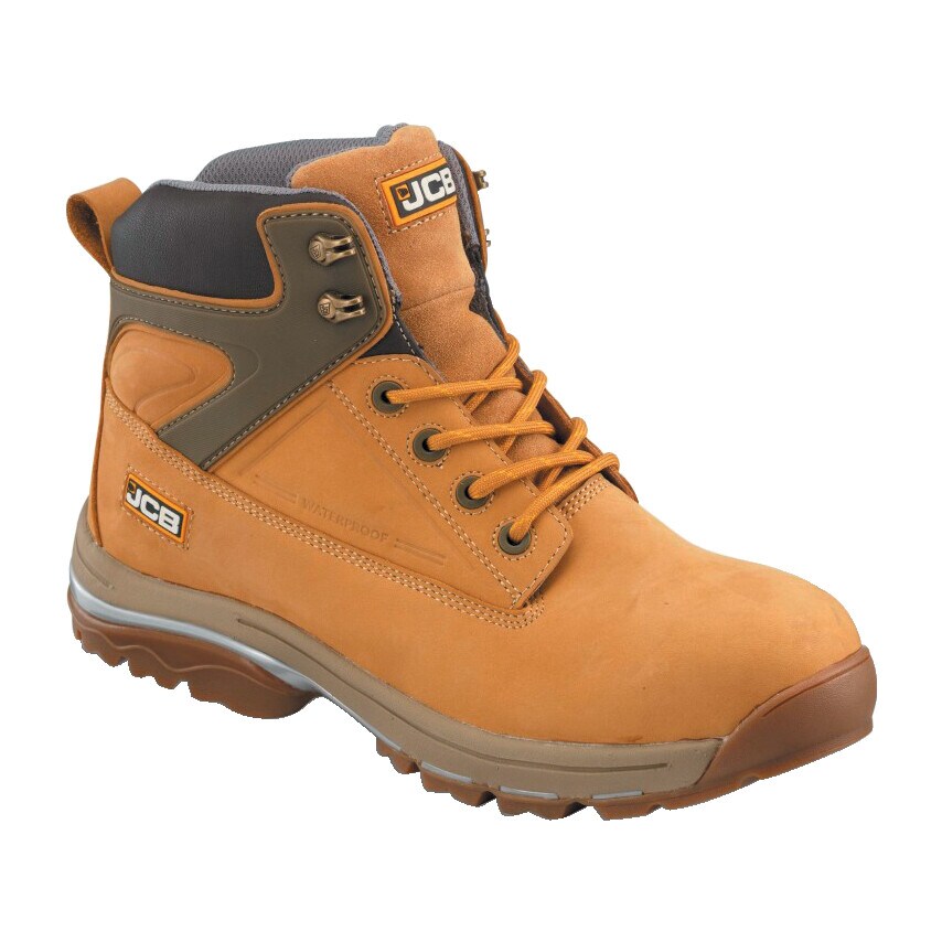 JCB Fast Track Mens Tan Safety Boots - Size 7