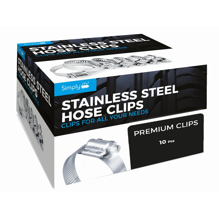 Simply Pack of 10 O Stainless Steel Hose Clips S-O-SSS- you get 14