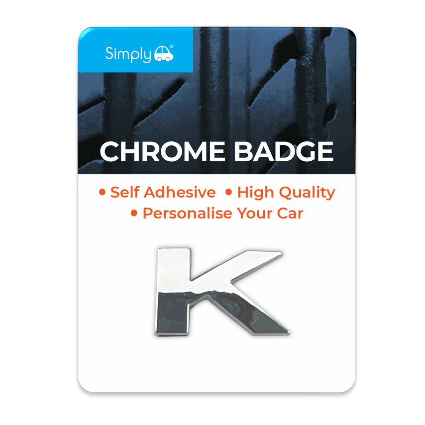 Simply 'K' Simply Chrome Badge - CB11- you get 81