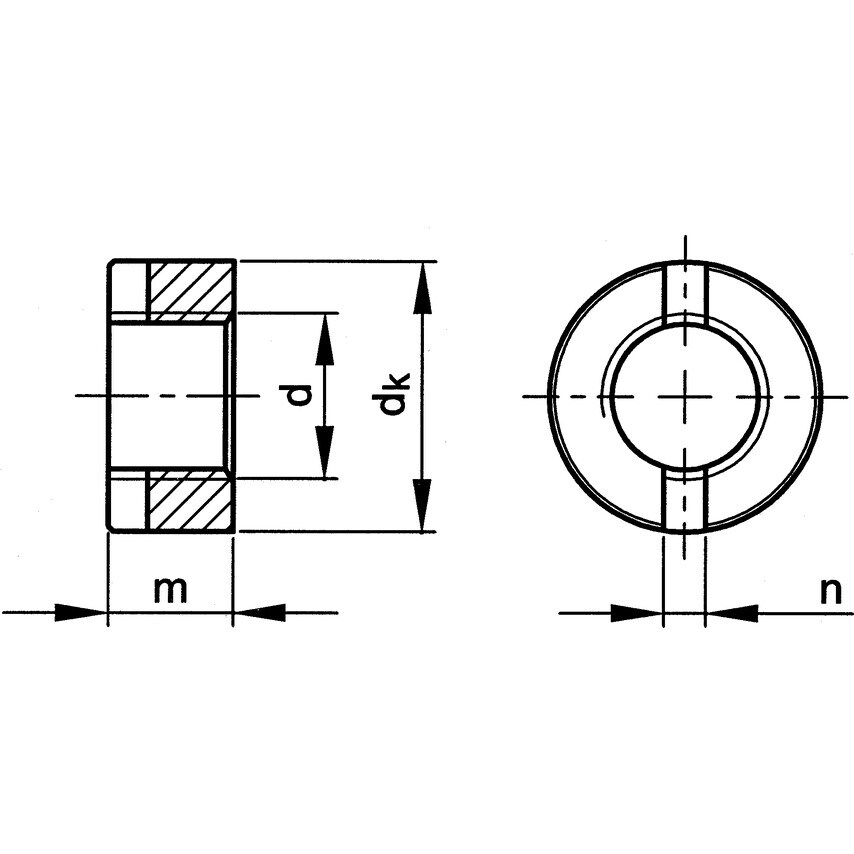Qualfast M5 Slotted Round Nut A1- you get 200