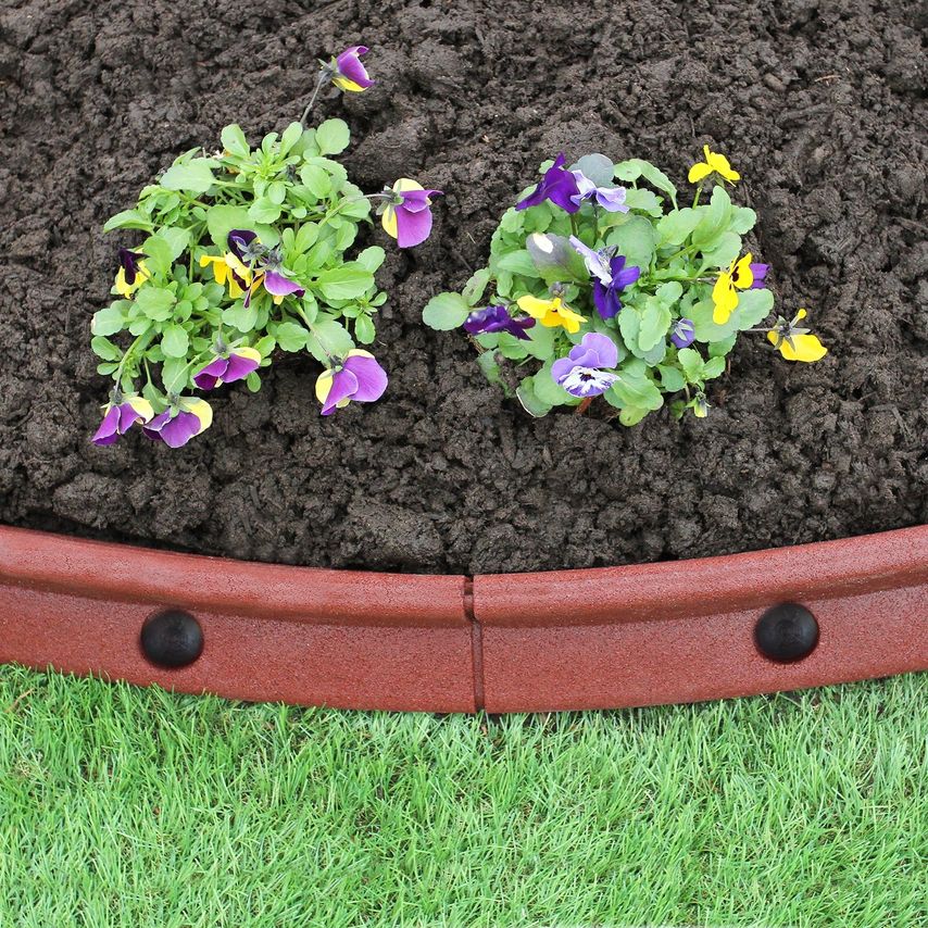 Flexible Lawn Edging Terracotta 1.2m