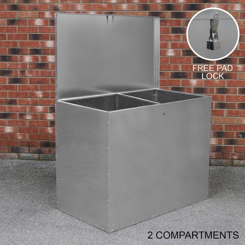 Galvanised Feed Store with Compartments