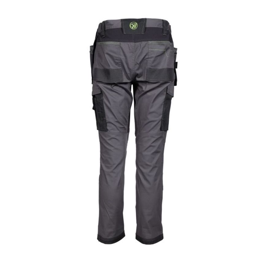 Apache Sudbury Grey/Black Slim Fit Stretch Holster Pocket Trouser L33W34 (34T)