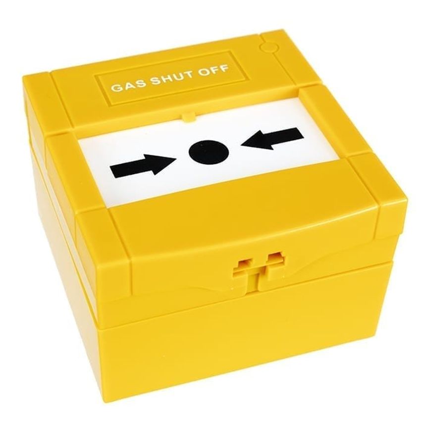 Shop Under Control Instruments Emergency Push Button Gas Box Yellow