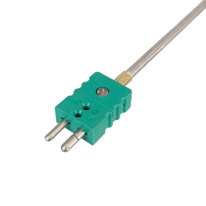 K Thermocouple 6 x 200mm with Standard Plug 1100 Degree C - TCK-6-200-1100-PLUG