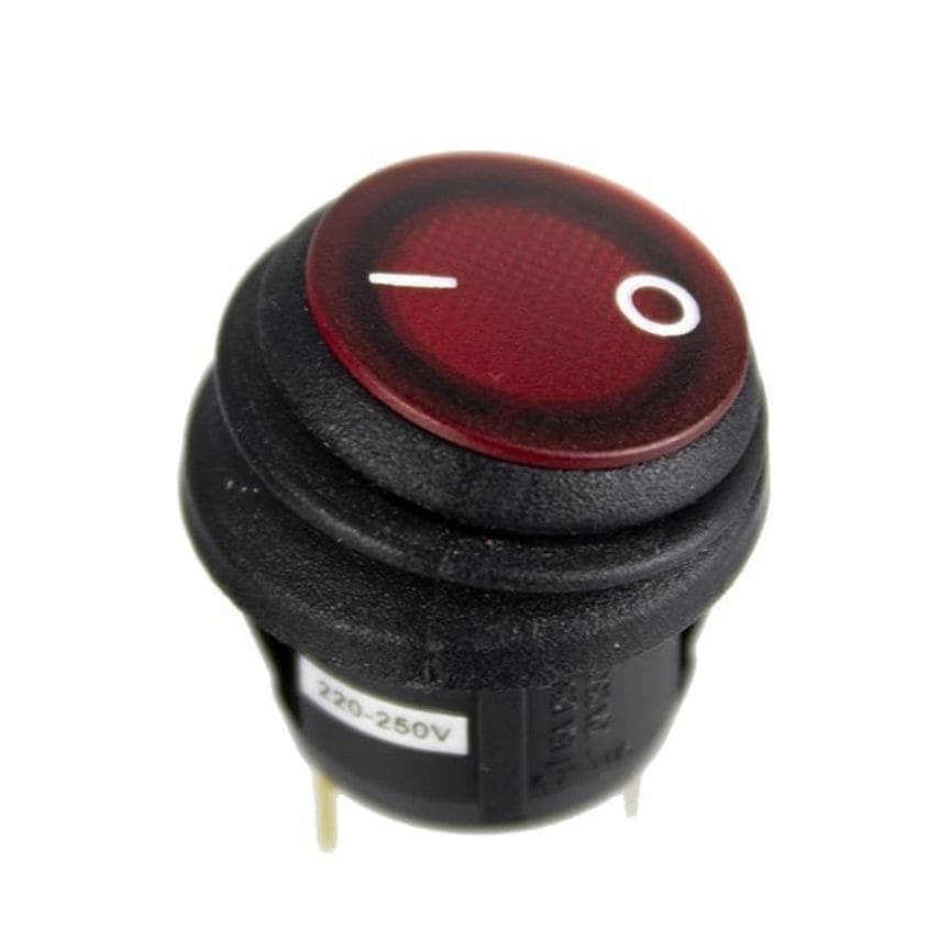 Under Control Instruments Waterproof Round Rocker Switch IP67 Illumination SPDT