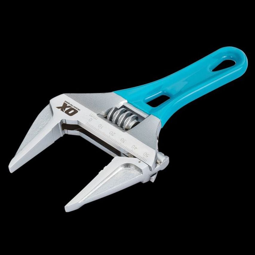 OX Tools OX Pro Series Adjustable Stubby Wrench (Extra Wide Jaw) 180mm/7"