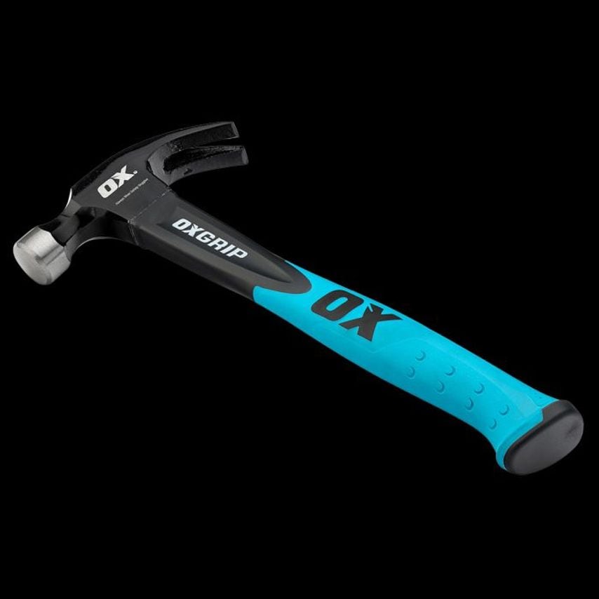 OX Tools OX Trade Fibreglass Handle Claw Hammer 20oz/567g- you get 6