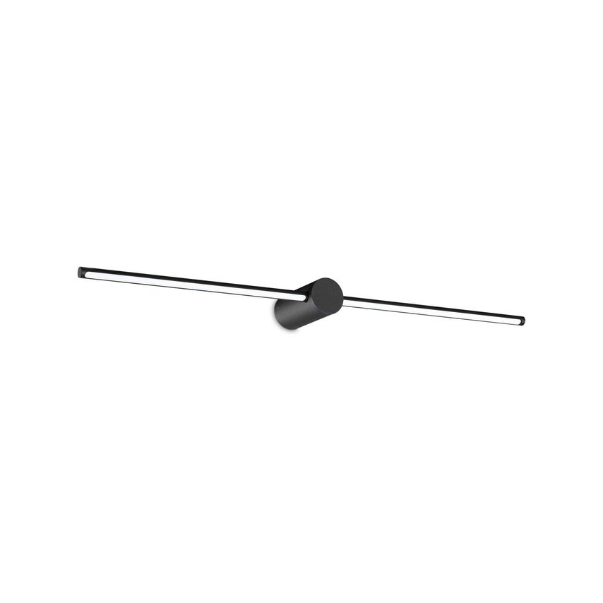 Ideal Lux Lighting Filo 2 Light Integrated LED Bathroom over Mirror Light Black