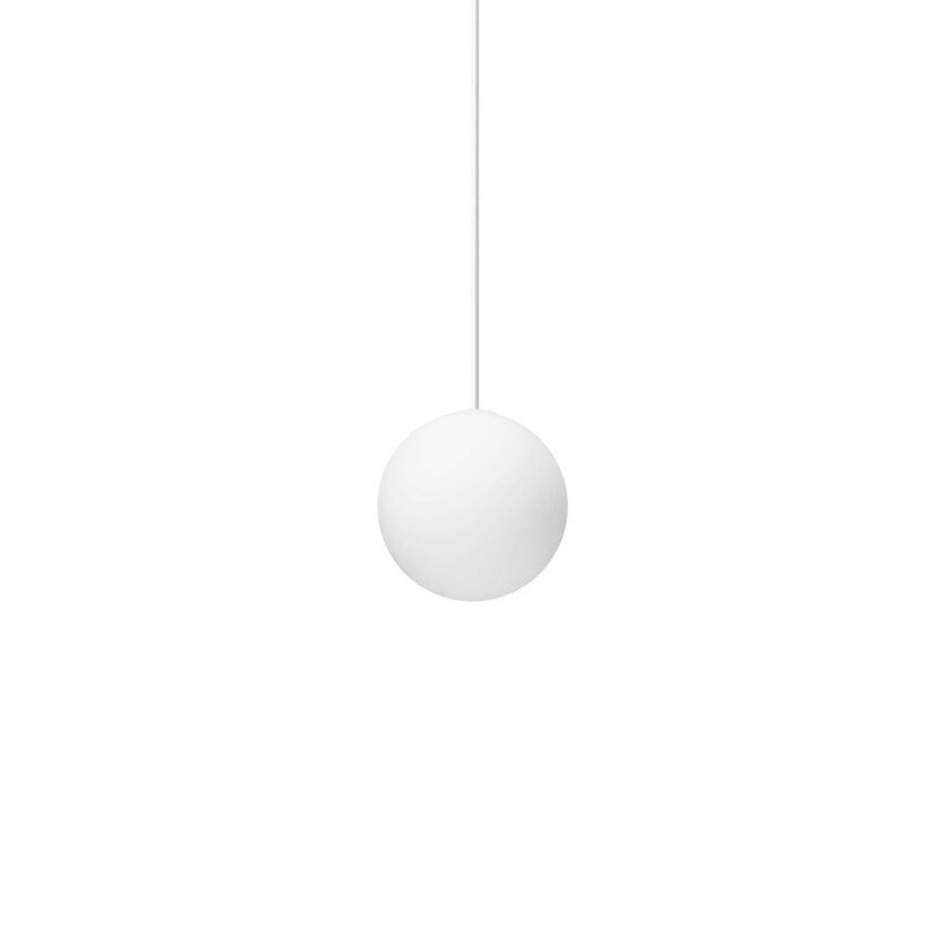 Ideal Lux Lighting Mapa Bianco Globe Pendant Ceiling Light White
