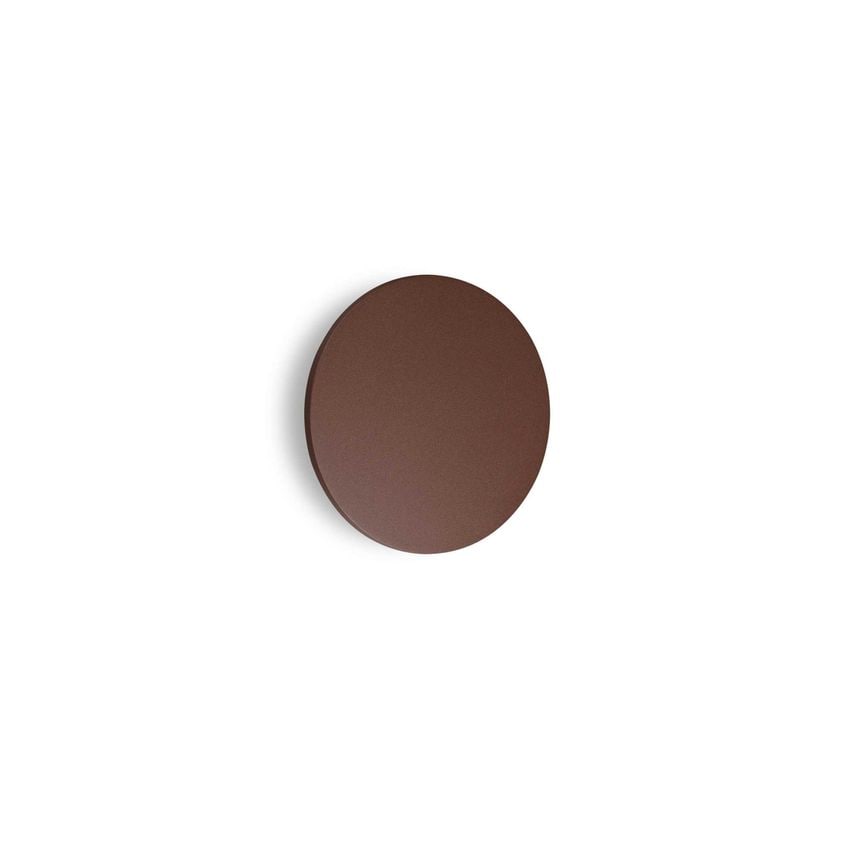Ideal Lux Lighting Punto Integrated LED Outdoor Flush Wall Lamp Coffee Brown 140