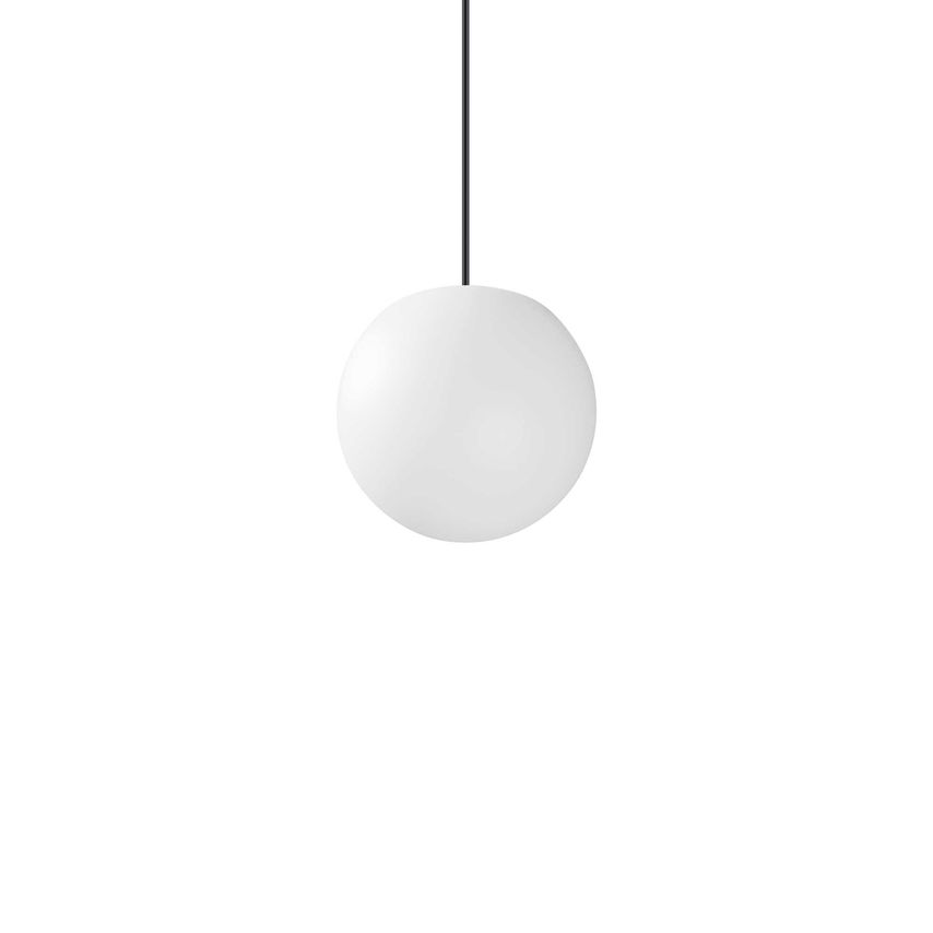 Ideal Lux Lighting Sole Globe Pendant Ceiling Light Opal IP44
