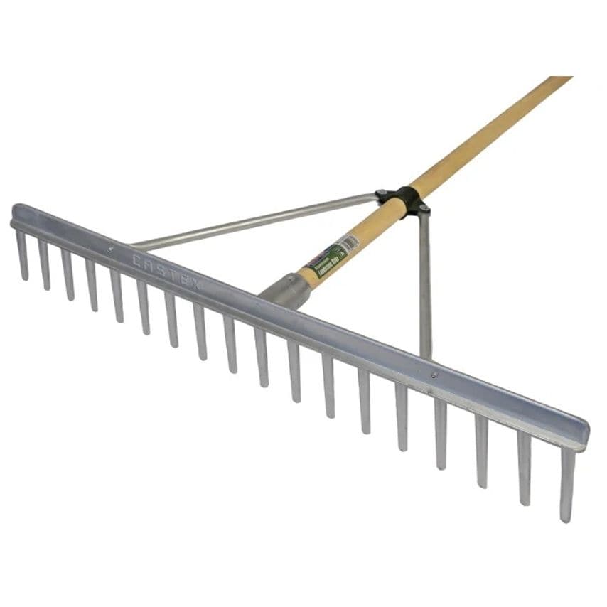Faialrfsc Aluminium Landscape Rake Wooden Handle FSC 100%