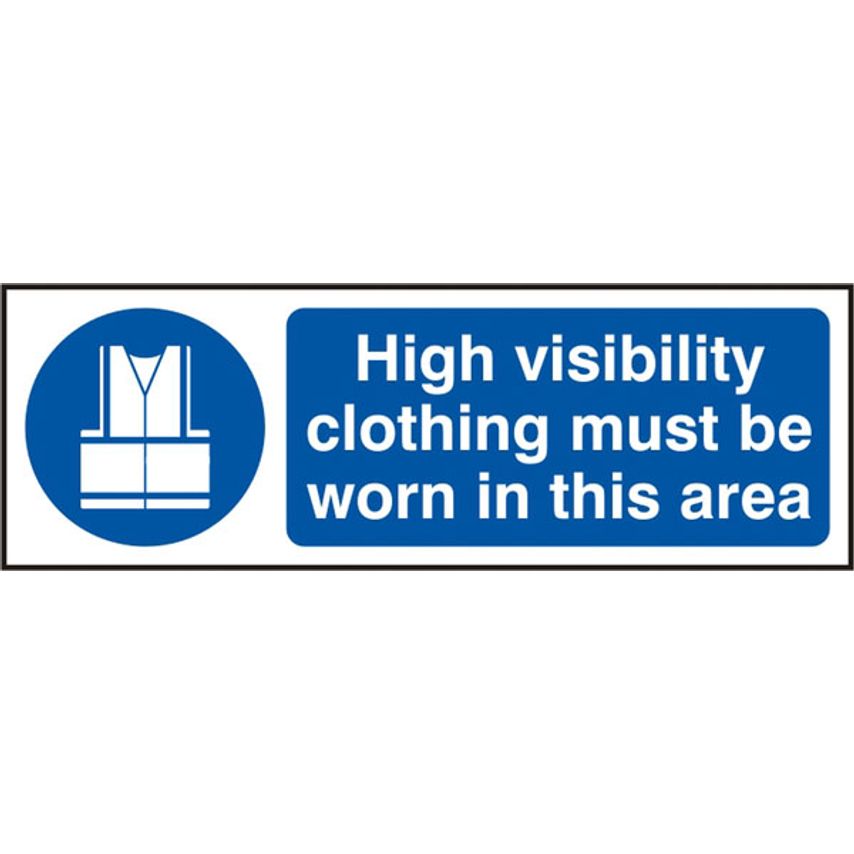 Beeswift B-Safe Hi-Vis Clothing SAV Sign 300mm x 100mm - Pack of 5
