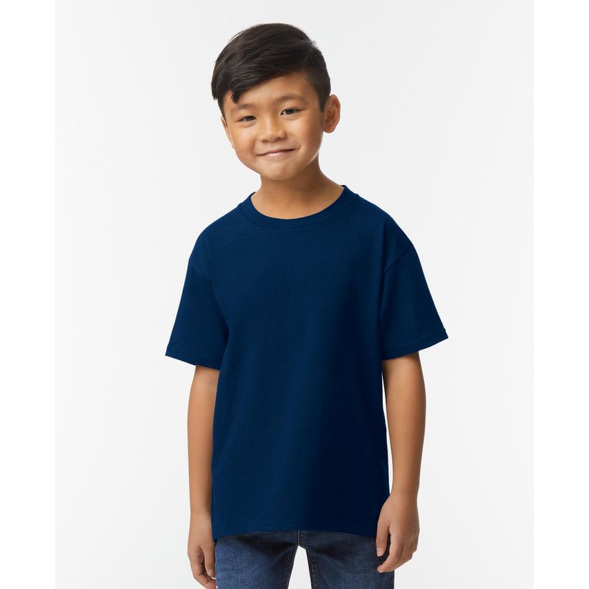 Gildan Softstyle Midweight Kids T-Shirt Navy YS