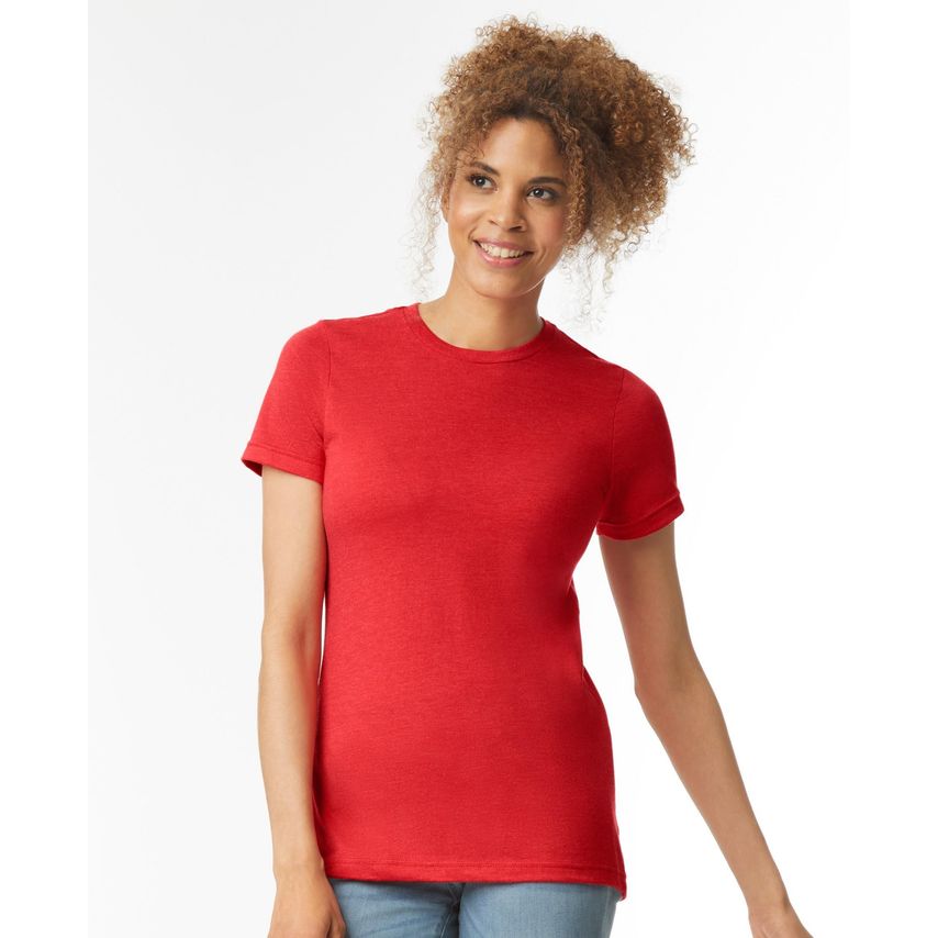 Gildan Softstyle CVC T-Shirt Red Mist S