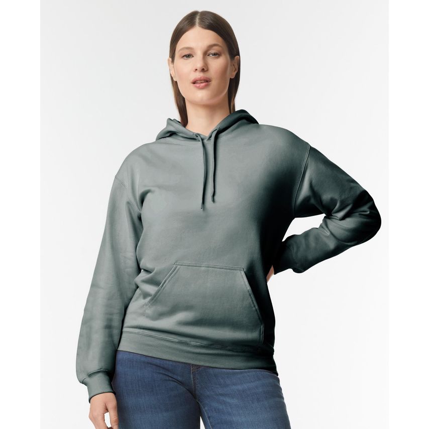 Gildan Softstyle Midweight Pullover Hood DK Heather L