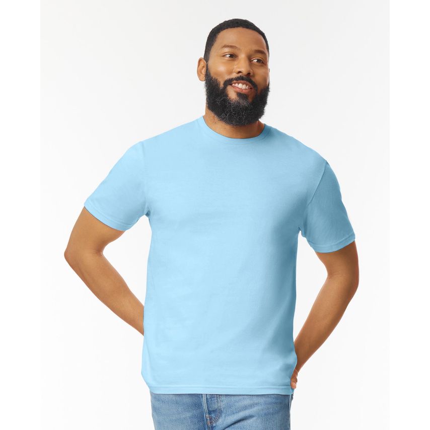 Gildan Ringspun T-Shirt Light Blue 2XL