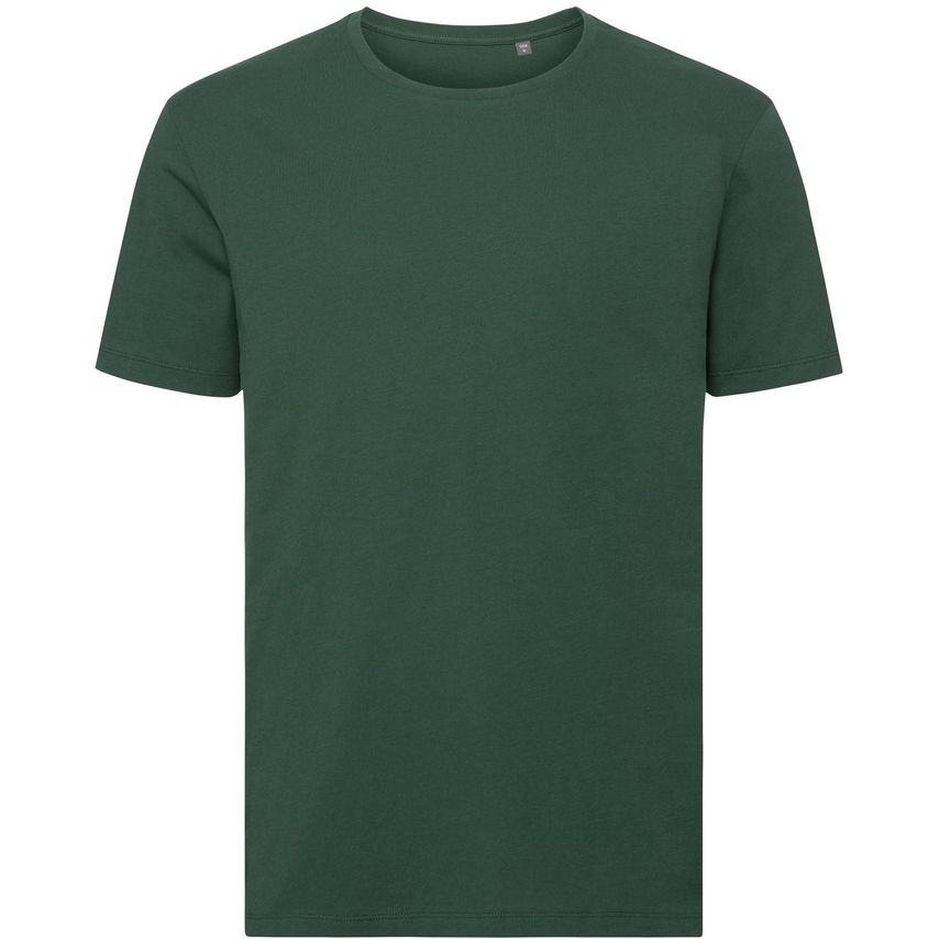 Russell T-Shirt Mens Bottle Green XS