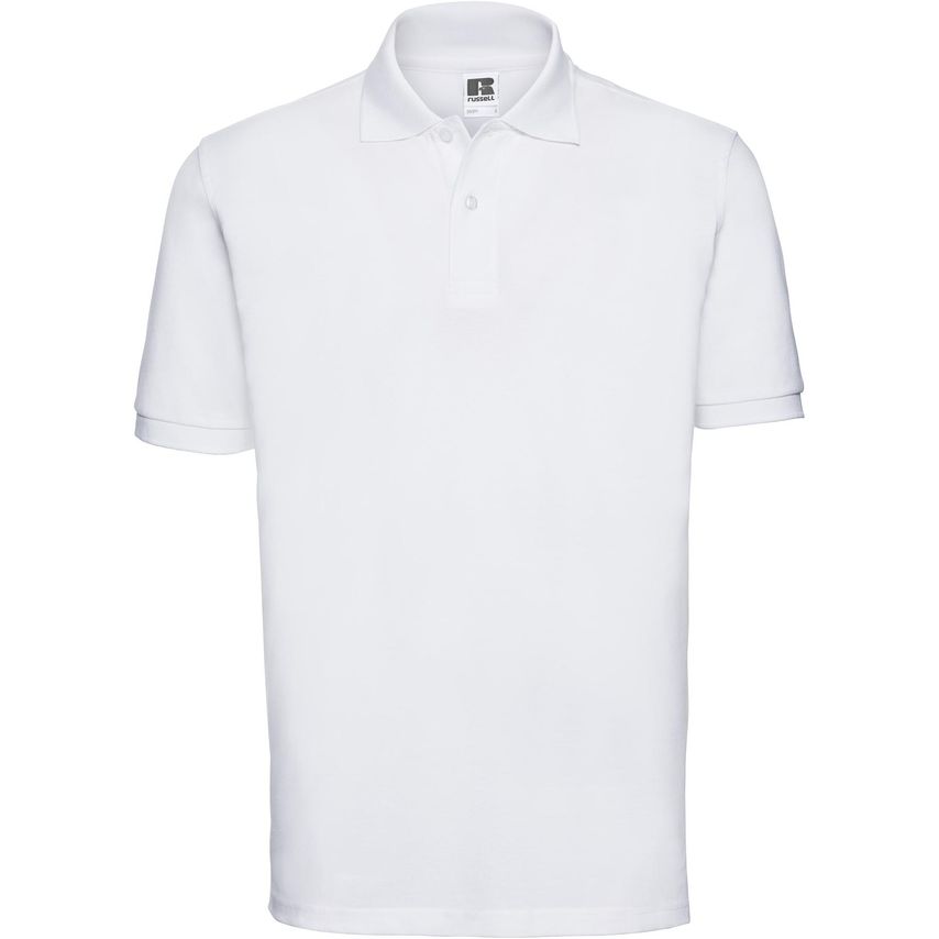 Russell Classic Cotton Polo Mens White 4XL