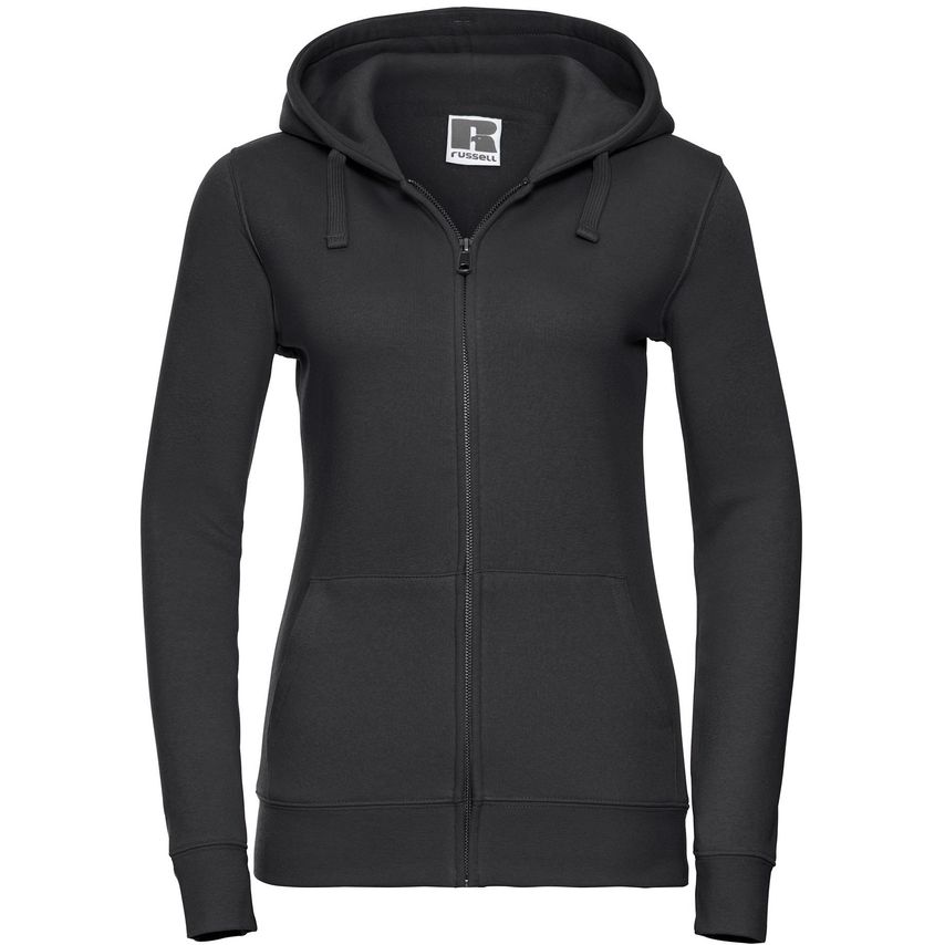 Russell Authentic Zip Hood Ladies Black XS