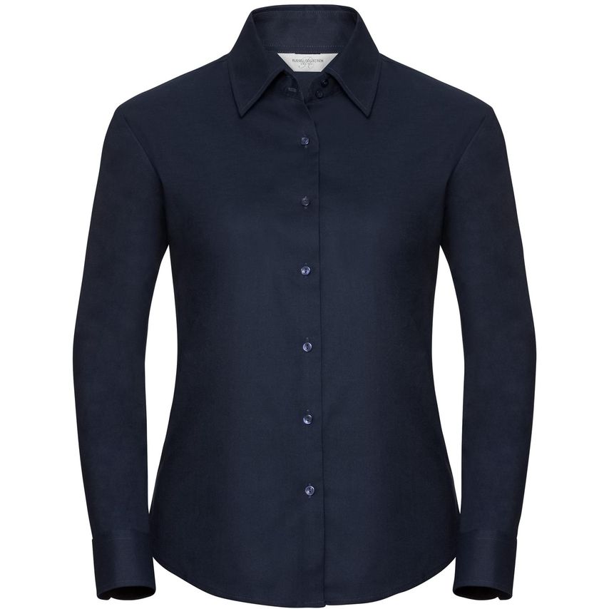 Russell Russell Ladies Oxford L/S Shirt 135gm Bright Navy 3XL