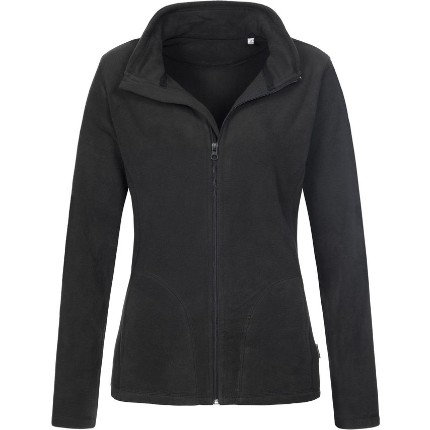 Stedman Active Outdoor Ladies Active Outdoor F/Z Fleece Black Opal XS