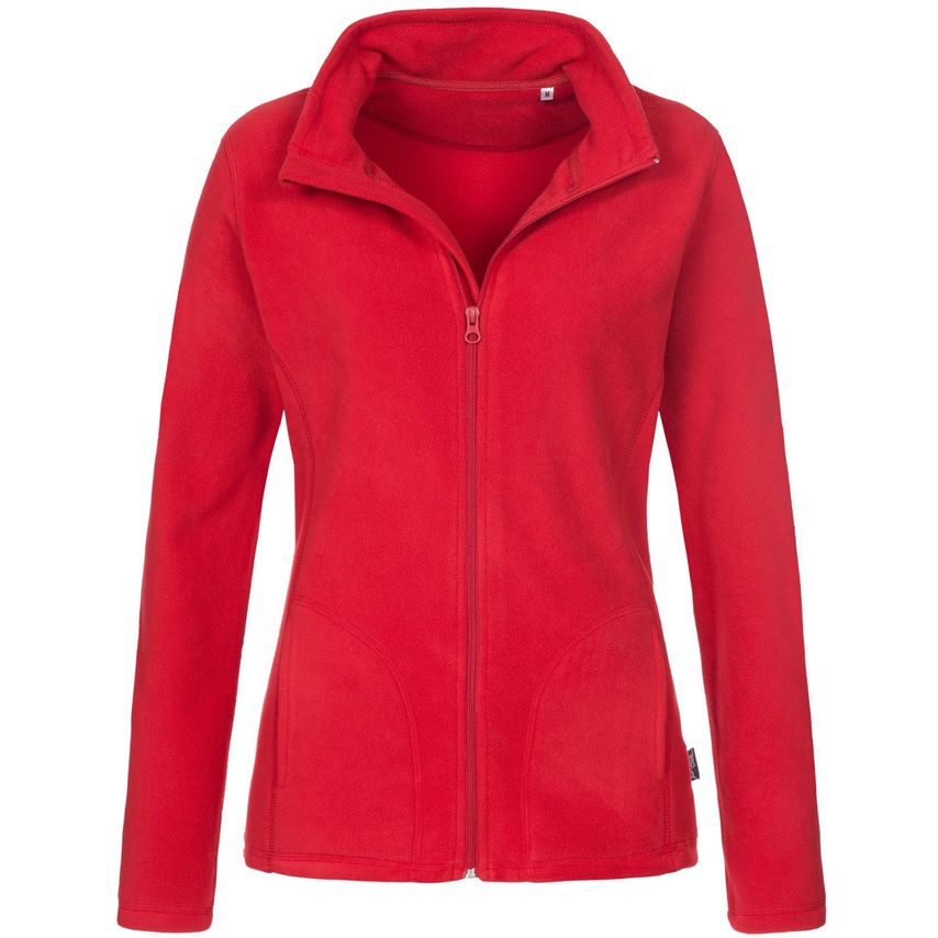 Stedman Active Outdoor Ladies Active Outdoor F/Z Fleece Scarlet Red XS