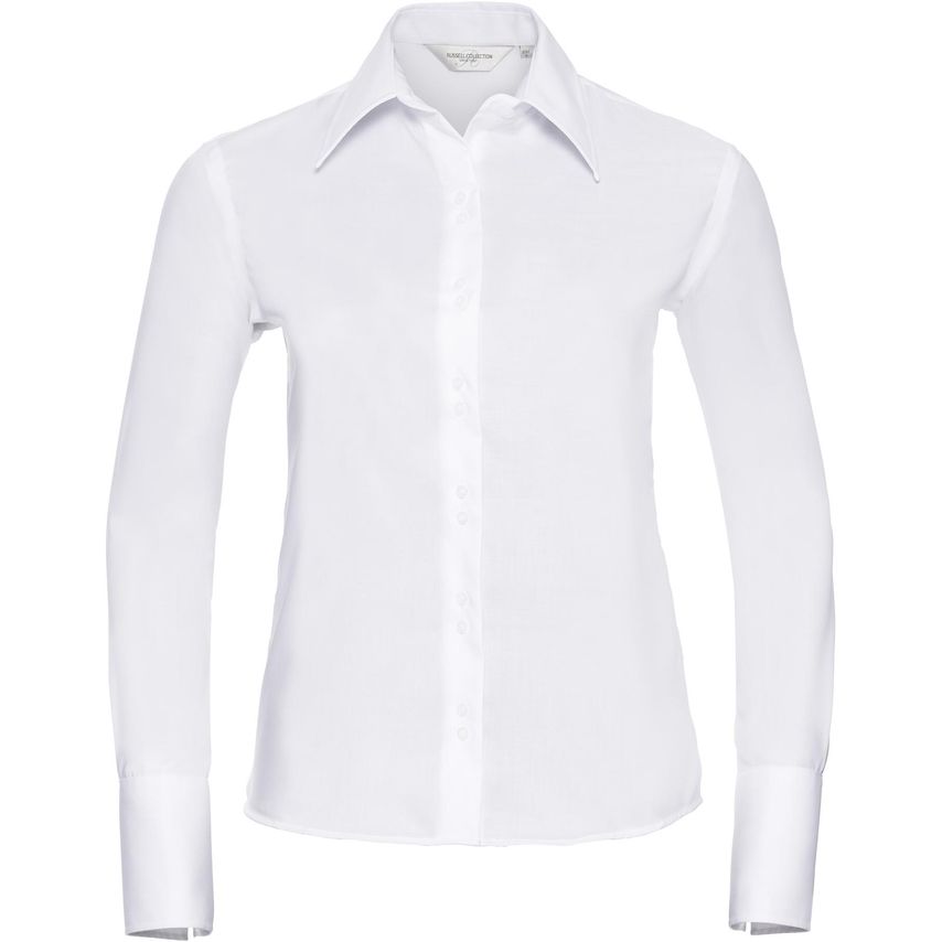 Russell Russell Ultimate Non Iron L/S Shirt Ladies White 3XL