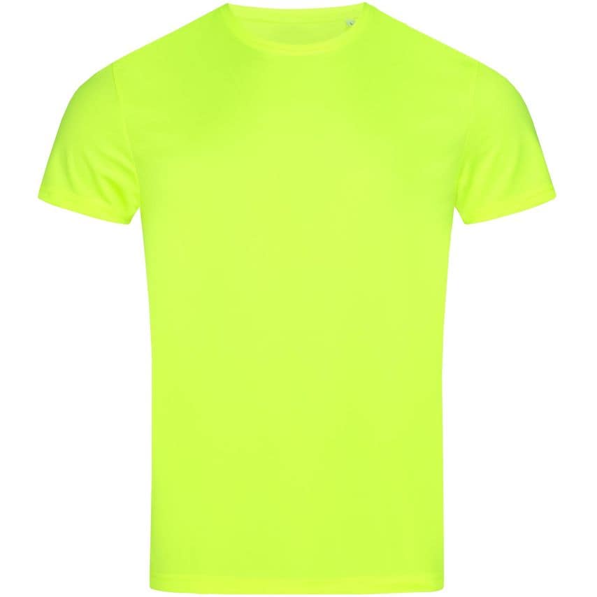 Stedman Active Sports T-Shirt Mens Cyber Yellow S