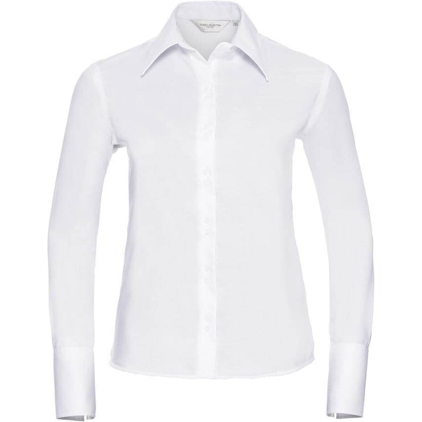 Russell Russell Ultimate Non Iron L/S Shirt Ladies White XS