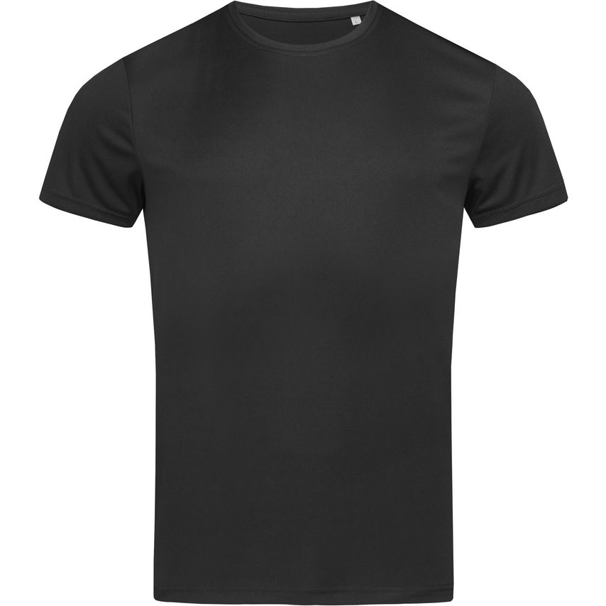 Stedman Active Sports T-Shirt Mens Black Opal M