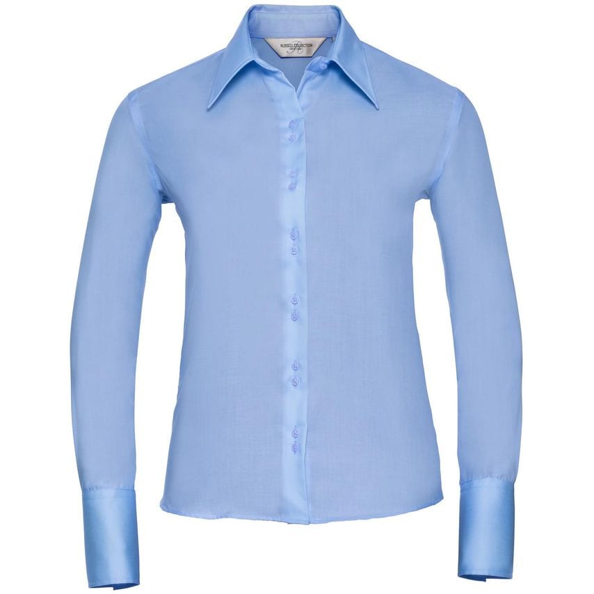 Russell Russell Ultimate Non Iron L/S Shirt Ladies Bright Sky 2XL