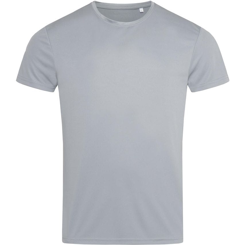 Stedman Active Sports T-Shirt Mens Silver Grey M
