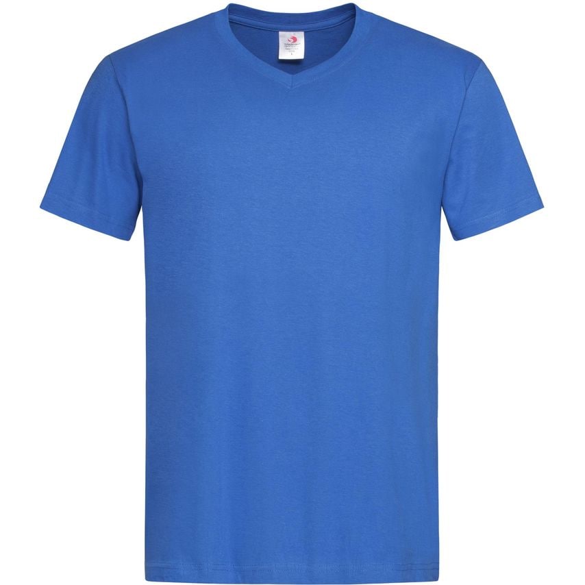 Stedman Classic V Neck T-Shirt 155gm Bright Royal M
